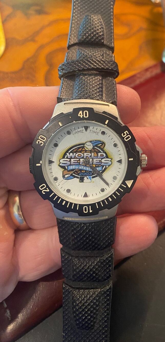 Men's 40mm Silver Tone Game Time World Series 100th Anniversary Watch